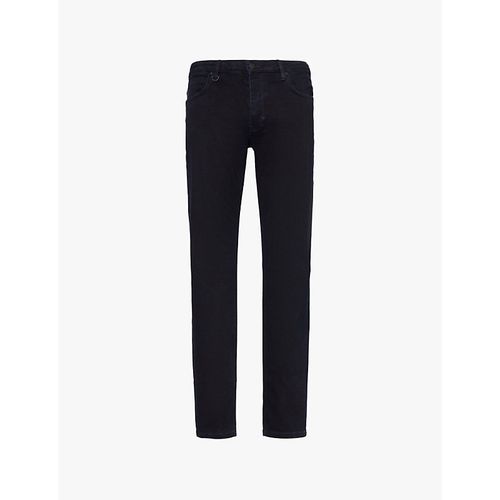 Mens Vintage Indigo Lou Brand-patch Straight-leg Slim-fit Stretch-denim Blend Jeans 30/32
