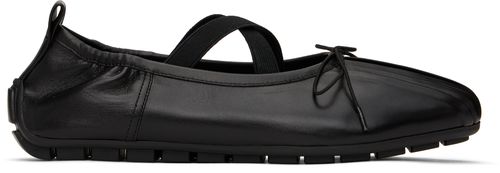 Simone Rocha Black Grip Ballerina Flats