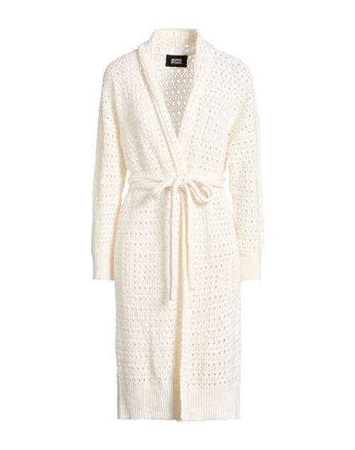 Woman Cardigan White Size 6 Wool, Viscose, Polyamide, Cashmere