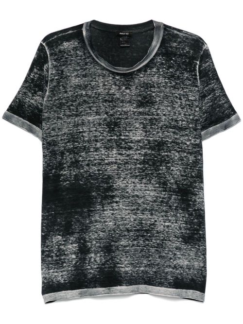 Bleached-effect T-shirt - Grey