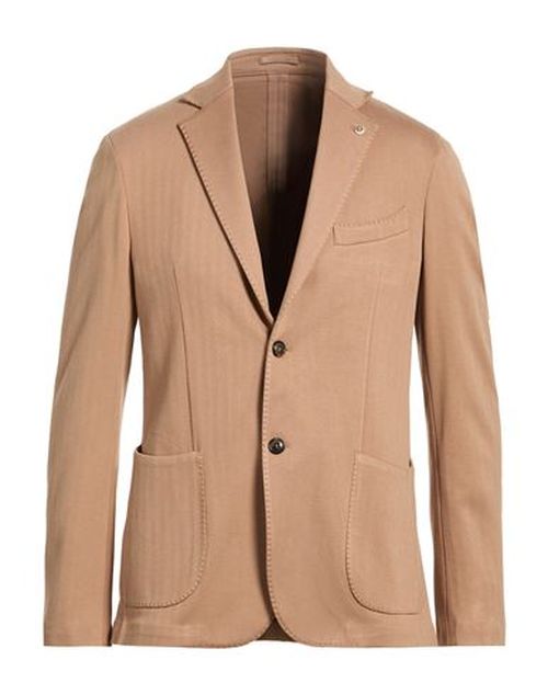 Man Blazer Camel Size 40 Viscose, Polyamide, Elastane