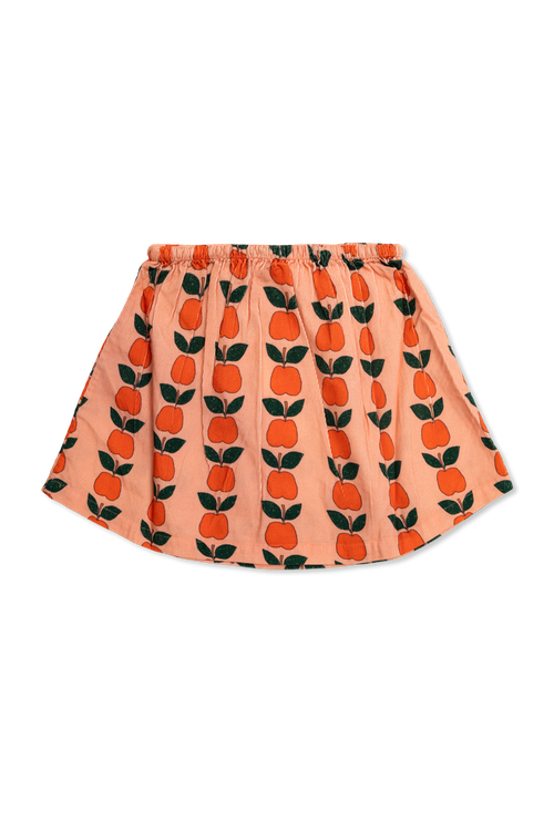 Skirt With Fruit Motif, Unisex, Pink
