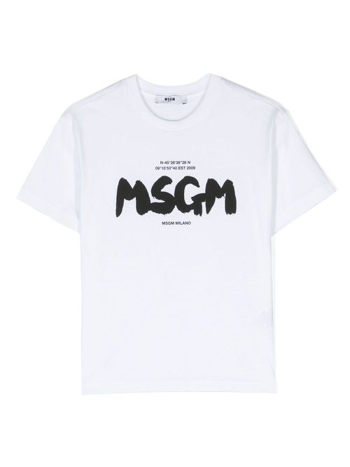 Logo-print cotton T-shirt - White