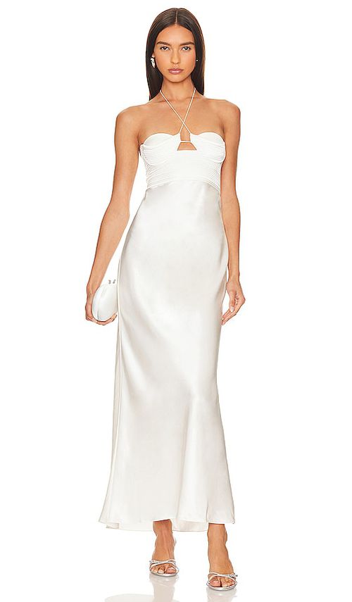 Anna October Sarah Midi Dress in Ivory. XL. Also in
