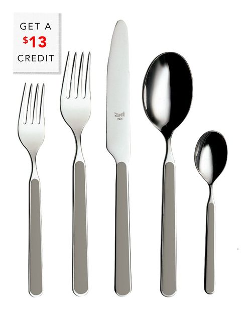 5Pc Flatware Set With $13 Credit