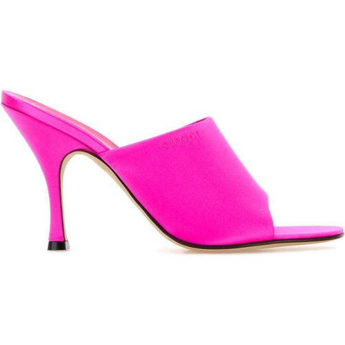 Gucci Fuchsia Satin Mule