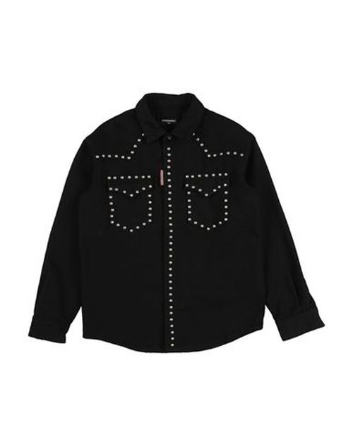 Kid Shirt Black Size 10 Cotton, Elastane