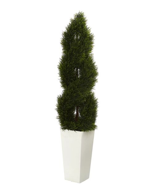 5.5ft Double Pond Cypress Spiral Topiary Artificial Tree