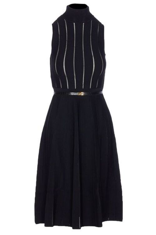 Elisabetta Franchi Openwork Weave Knit Dress