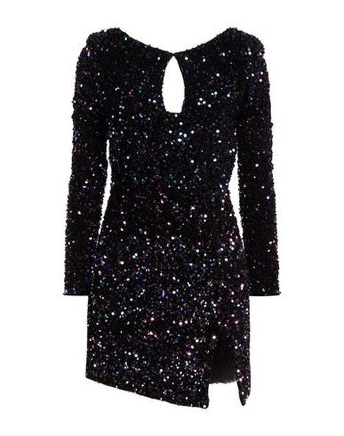 Woman Mini dress Dark purple Size 4 Polyester