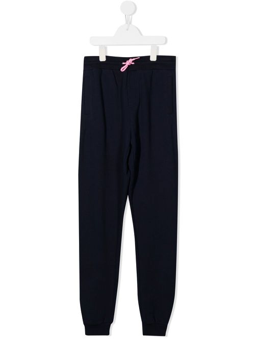 Logo-appliqué track pants - Blue