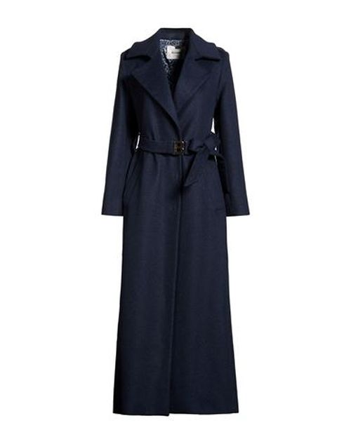 Woman Coat Midnight blue Size 4 Virgin Wool, Polyamide, Cashmere