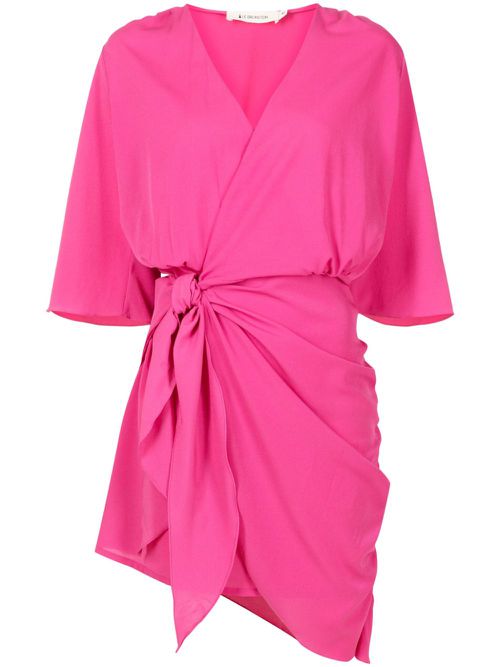 Aslan asymmetric minidress - Pink
