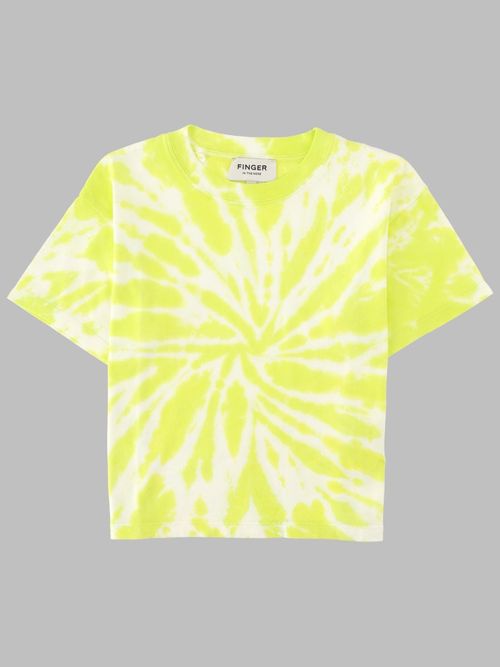 Finger In The Nose Queen Fluo Lime Tie & Dye - Short Sleeve T-Shirt
