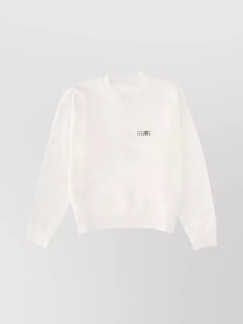 Maison Margiela - ribbed knitwear crew neck cuff design