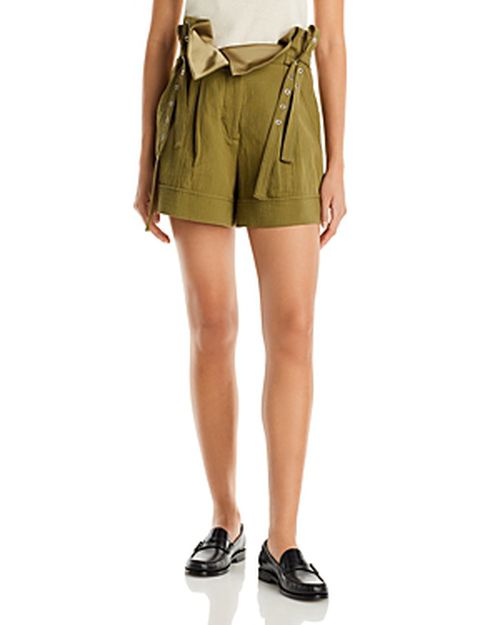 Cotton Linen Paperbag Shorts