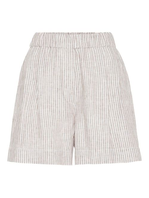 Striped shorts - Brown