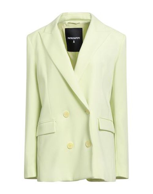 Woman Blazer Lime green Size 8 Polyester, Elastane