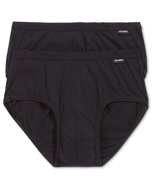 Men's Underwear, Elance Poco Brief 2 Pack - Black