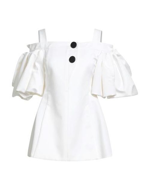 Woman Mini dress White Size 4 Cotton