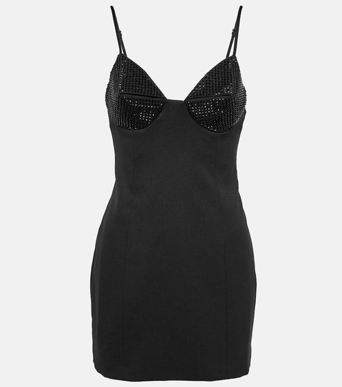 Crystal-embellished minidress