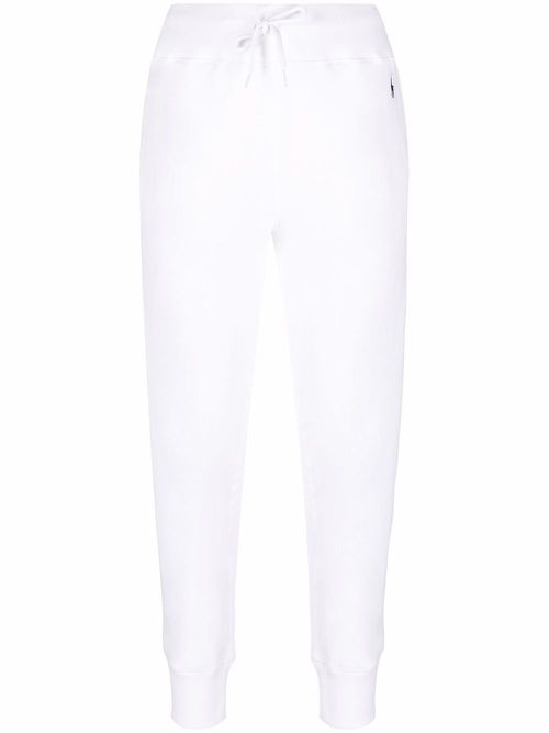 Logo-embroidered track pants - White