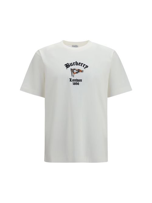 Archive Check Embroidered T-Shirt — White