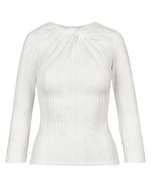Twist Neck Knit Top