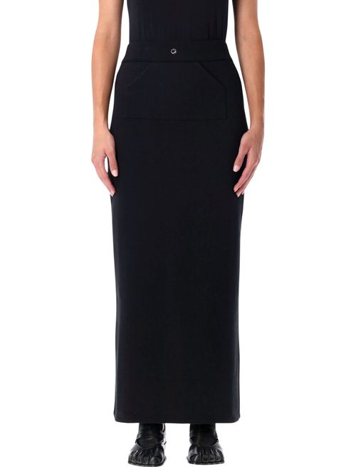Black Cotton Jogging Skirt