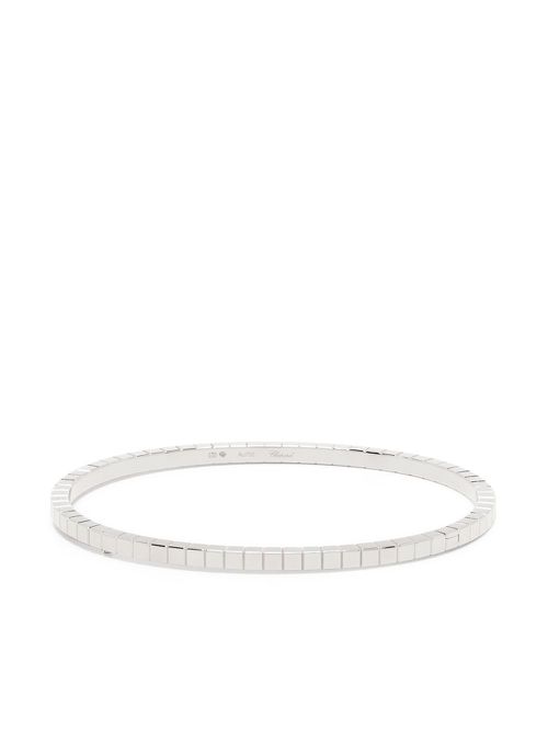 18kt white gold Ice Cube bangle - Silver