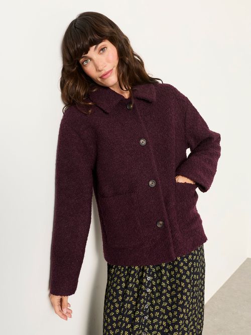 FatFace Faye Plum Purple Jacket