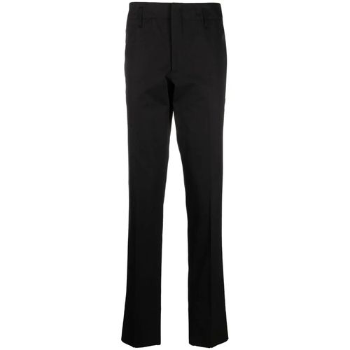 Slim-Fit Tailored Trousers — Black