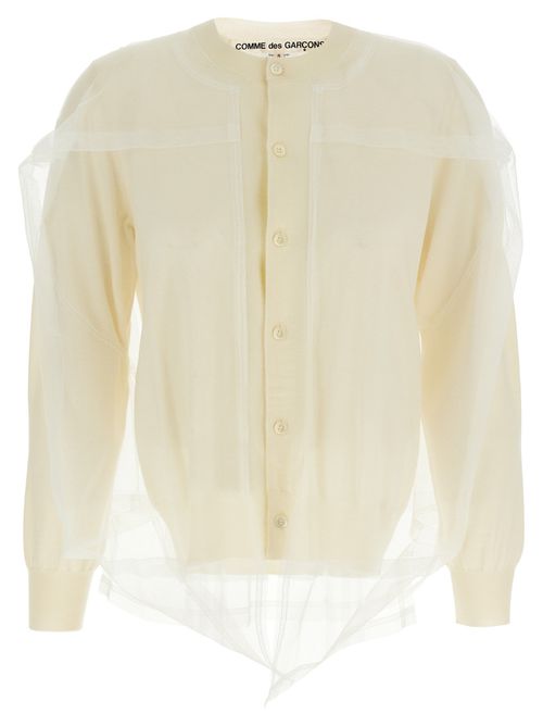 White Tulle cardigan