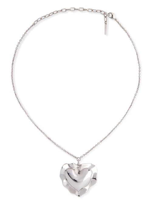 Cushion Heart necklace - Silver