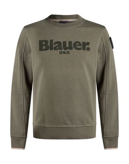 Man Sweatshirt Military green Size XXL Cotton, Polyester