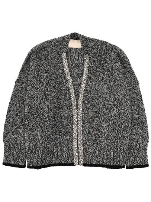 Cardigan With Mouliné Workmanship