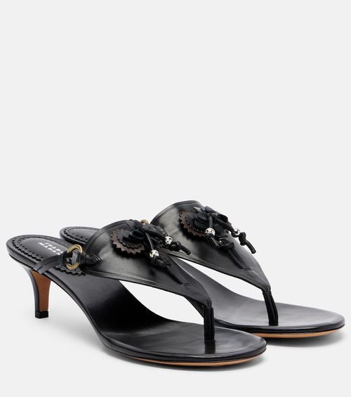 Ekyne embellished leather thong sandals