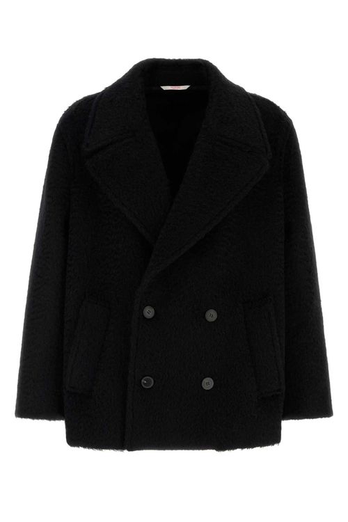 Slate Mohair And Wool Coat