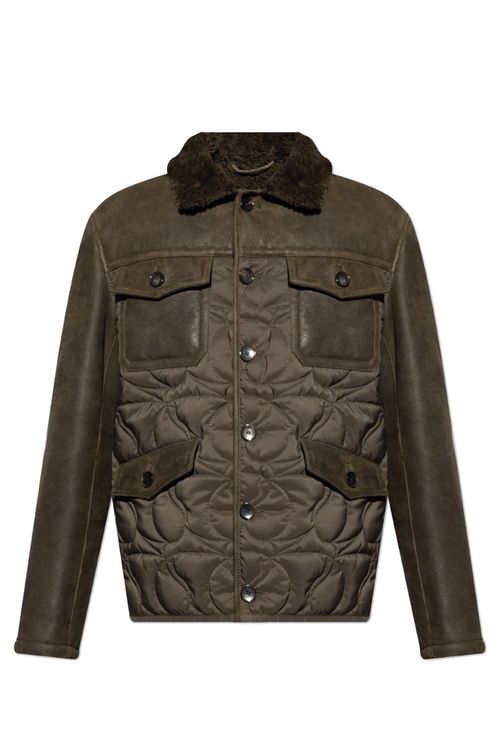 Jacket With Fur Collar
