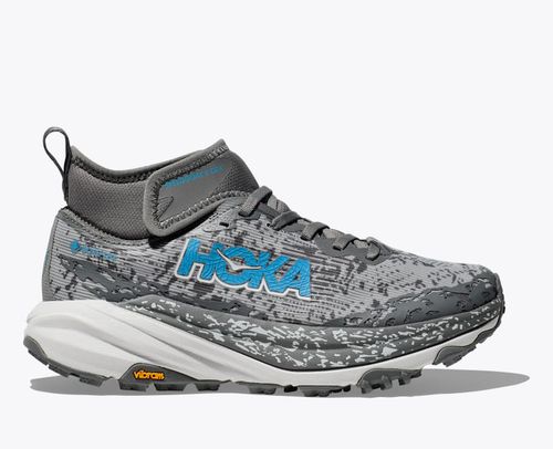HOKA Women's Speedgoat 6 Mid GTX Shoes in Asteroid/Cosmic Grey