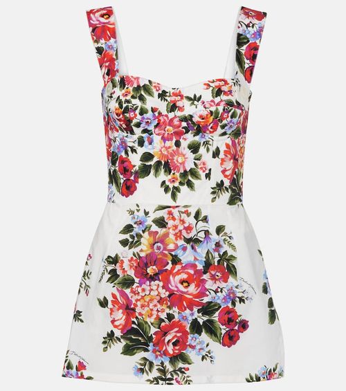 Floral cotton minidress