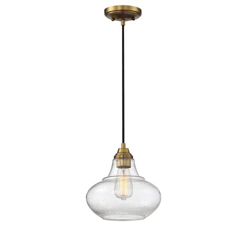 Trade Winds Lighting 1-Light Pendant Light In Natural Brass - TW90085-NB