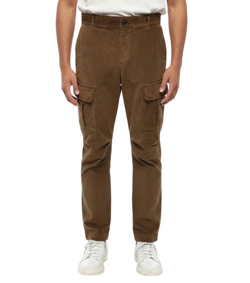 Brown Tapered Cargo Pants