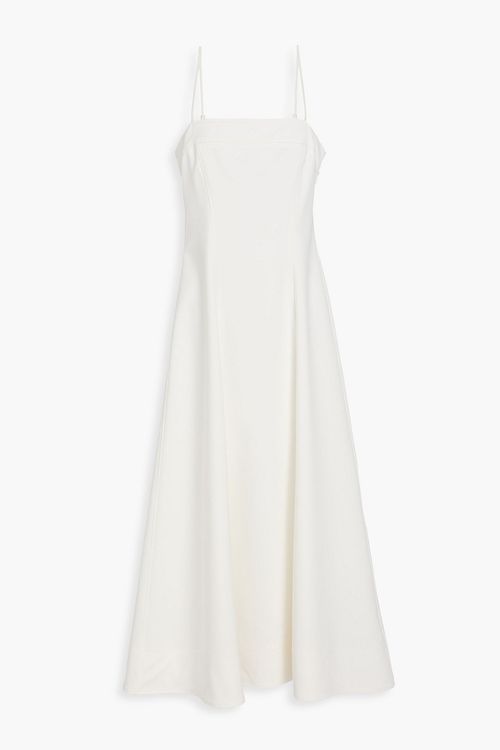 Cotton-blend midi dress - Blue - US 6
