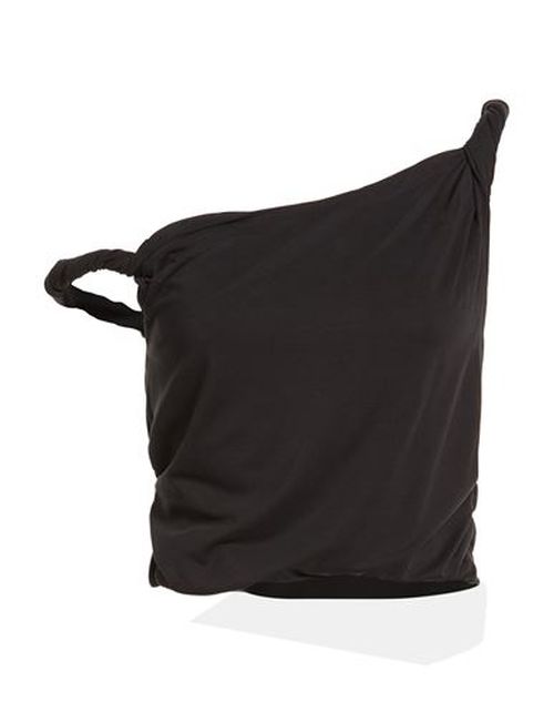 Woman Top Black Size L Modal, Polyester, Elastane