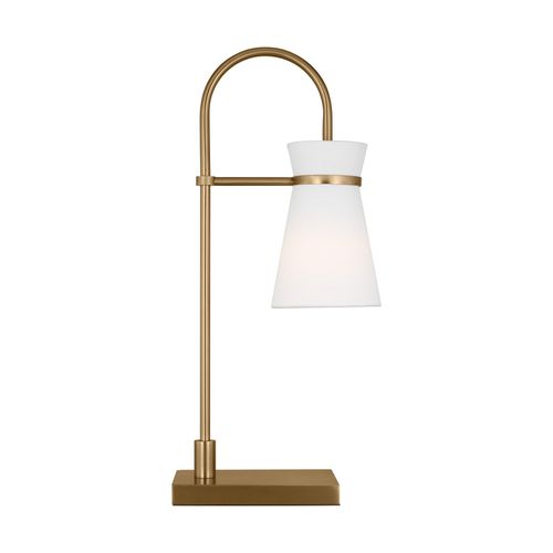 Satin Brass One Light Table Lamp from the Binx Collection