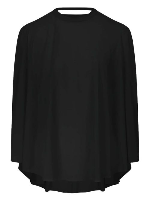 Mock-neck blouse - Black