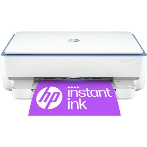 ENVY 6065e Wireless All-in-One Inkjet Printer with 6 months of Instant Ink included with + - White