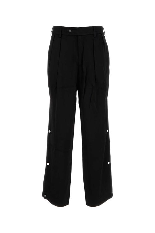 Viscose Trousers — Black