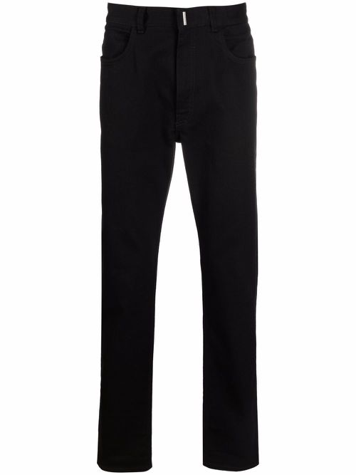 High-rise slim-fit jeans - Black